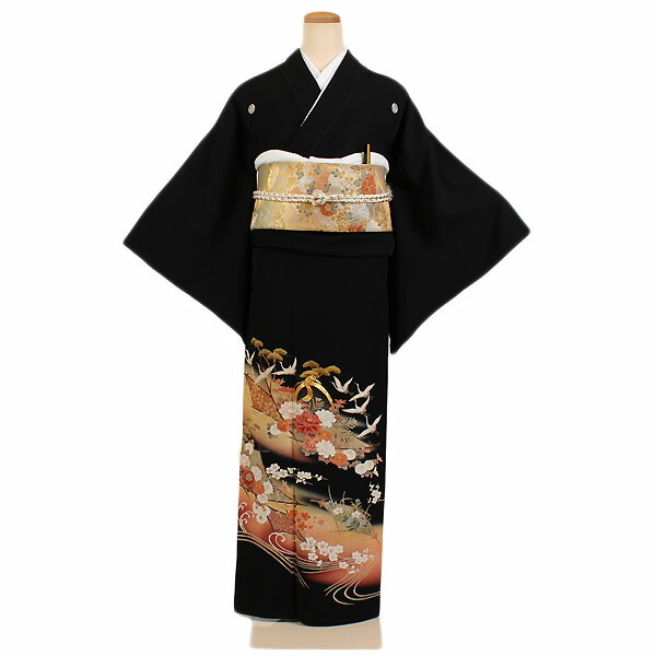 【レンタル】【黒留袖】留袖|黒留袖|着物|レンタル|結婚式|披露宴|貸衣装|貸衣裳|フルセット|女性和服|和服|母親|祖母|親族|チャペル|安い|往復送料無料|京都 きものれんたる京商