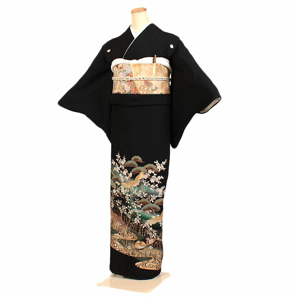 超可爱 着物セット レンタル 黒留袖 留袖 黒留袖 着物 レンタル 結婚式 披露宴 貸衣装 貸衣裳 フルセット 女性和服 和服 母親 祖母 親族 チャペル 安い 往復送料無料 Dgb Gov Bf