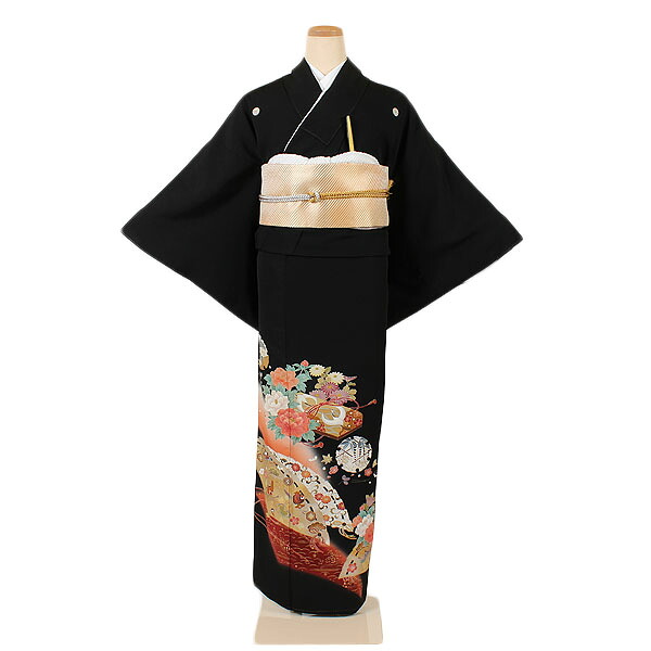 【レンタル】【黒留袖】留袖｜黒留袖｜着物｜レンタル｜結婚式｜披露宴｜貸衣装｜貸衣裳｜フルセット｜女性和服｜和服｜母親｜祖母｜親族｜チャペル｜安い｜往復送料無料