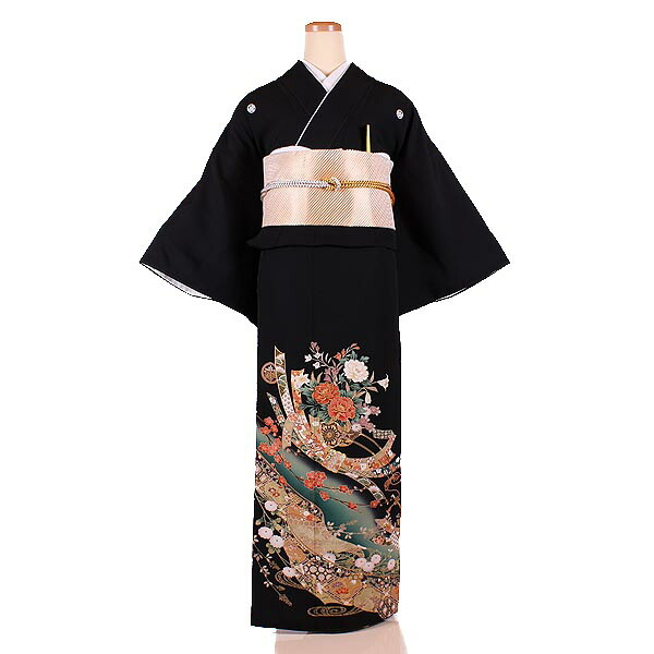 【レンタル】【黒留袖】留袖|黒留袖|着物|レンタル|結婚式|披露宴|貸衣装|貸衣裳|フルセット|女性和服|和服|母親|祖母|親族|チャペル|安い|往復送料無料|京都 きものれんたる京商