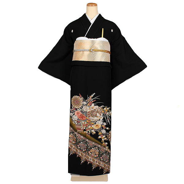 【レンタル】【黒留袖】留袖｜黒留袖｜着物｜レンタル｜結婚式｜披露宴｜貸衣装｜貸衣裳｜フルセット｜女性和服｜和服｜母親｜祖母｜親族｜チャペル｜安い｜往復送料無料 11,928円