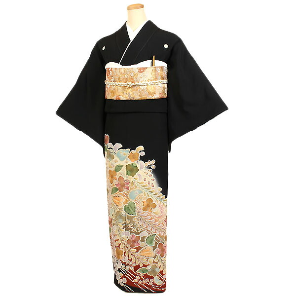 【レンタル】【黒留袖】留袖｜黒留袖｜着物｜レンタル｜結婚式｜披露宴｜貸衣装｜貸衣裳｜フルセット｜女性和服｜和服｜母親｜祖母｜親族｜チャペル｜安い｜往復送料無料