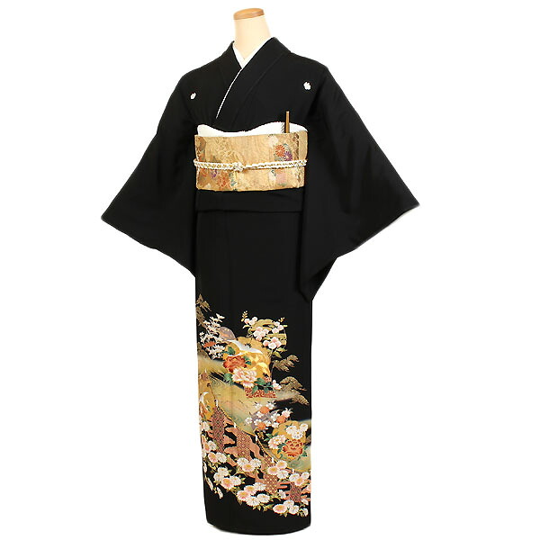 【レンタル】【黒留袖】留袖｜黒留袖｜着物｜レンタル｜結婚式｜披露宴｜貸衣装｜貸衣裳｜フルセット｜女性和服｜和服｜母親｜祖母｜親族｜チャペル｜安い｜往復送料無料