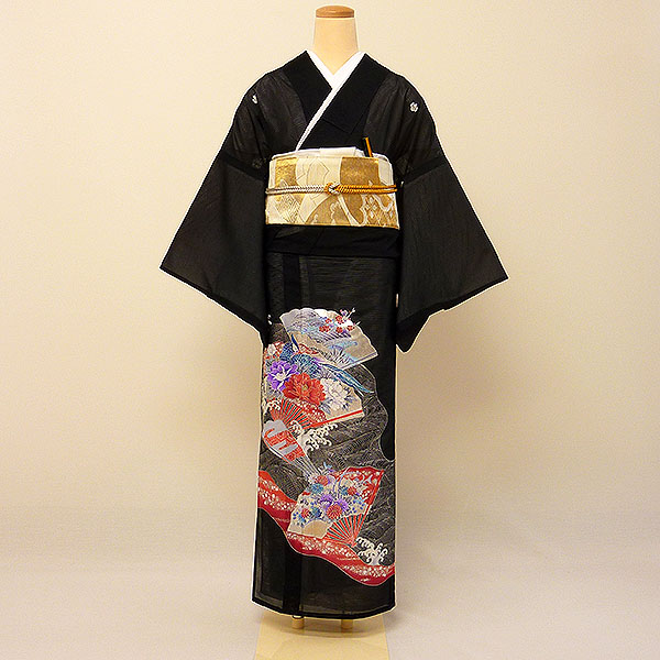 【レンタル】【絽留袖】絽留袖｜黒留袖｜着物｜レンタル｜結婚式｜披露宴｜貸衣装｜貸衣裳｜フルセット｜女性和服｜和服｜母親｜祖母｜親族｜チャペル｜安い｜往復送料無料
