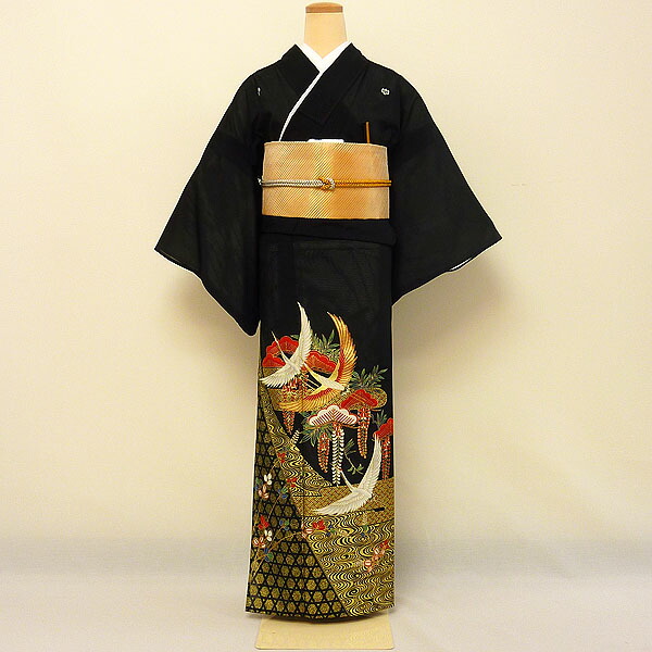 【レンタル】【絽留袖】絽留袖｜黒留袖｜着物｜レンタル｜結婚式｜披露宴｜貸衣装｜貸衣裳｜フルセット｜女性和服｜和服｜母親｜祖母｜親族｜チャペル｜安い｜往復送料無料
