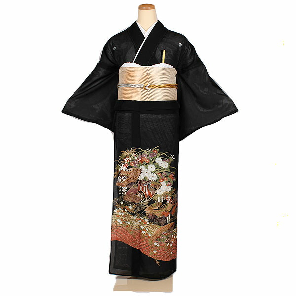 【レンタル】【絽留袖】絽留袖｜黒留袖｜着物｜レンタル｜結婚式｜披露宴｜貸衣装｜貸衣裳｜フルセット｜女性和服｜和服｜母親｜祖母｜親族｜チャペル｜安い｜往復送料無料