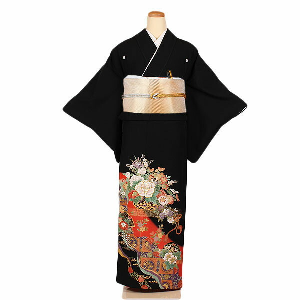 【レンタル】【単衣黒留袖】単衣留袖｜黒留袖｜着物｜レンタル｜結婚式｜披露宴｜貸衣装｜貸衣裳｜フルセット｜女性和服｜和服｜母親｜祖母｜親族｜チャペル｜安い｜往復送料無料｜京都 きものれんたる京商
