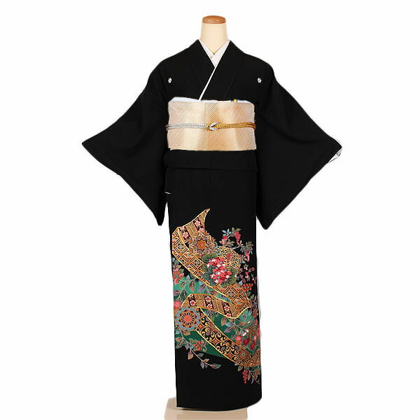 【レンタル】【単衣黒留袖】単衣留袖｜黒留袖｜着物｜レンタル｜結婚式｜披露宴｜貸衣装｜貸衣裳｜フルセット｜女性和服｜和服｜母親｜祖母｜親族｜チャペル｜安い｜往復送料無料