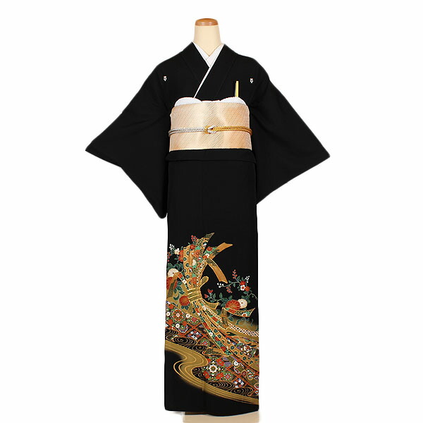 【レンタル】【単衣黒留袖】単衣留袖｜黒留袖｜着物｜レンタル｜結婚式｜披露宴｜貸衣装｜貸衣裳｜フルセット｜女性和服｜和服｜母親｜祖母｜親族｜チャペル｜安い｜往復送料無料