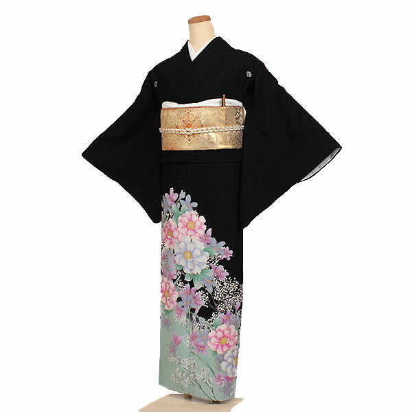 【レンタル】【単衣黒留袖】単衣留袖｜黒留袖｜着物｜レンタル｜結婚式｜披露宴｜貸衣装｜貸衣裳｜フルセット｜女性和服｜和服｜母親｜祖母｜親族｜チャペル｜安い｜往復送料無料