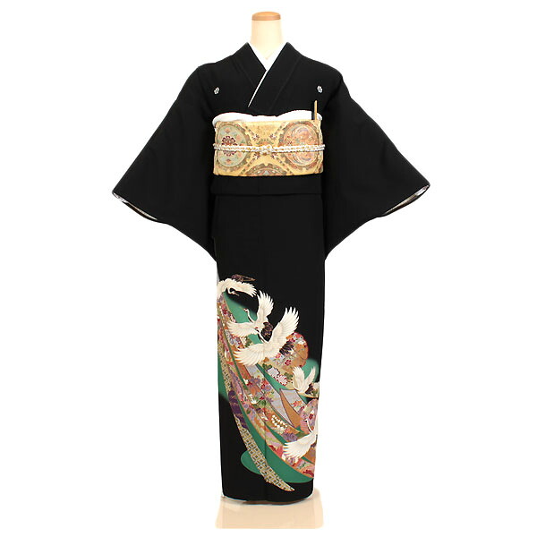【レンタル】【単衣黒留袖】単衣留袖｜黒留袖｜着物｜レンタル｜結婚式｜披露宴｜貸衣装｜貸衣裳｜フルセット｜女性和服｜和服｜母親｜祖母｜親族｜チャペル｜安い｜往復送料無料