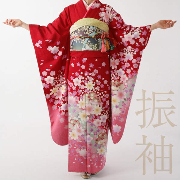 ＼お買い物マラソン 500円offクーポン／【レンタル】振袖レンタル19点フルセット【Mサイズ/赤地に秋桜】赤地 秋桜 着物 フルセット レンタル 貸衣装 成人式 結婚式 結納 和服 披露宴 ふりそで 送料無料