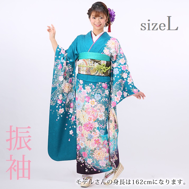 楽天市場】【レンタル】振袖レンタル19点フルセット【LLサイズ