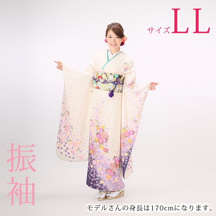 楽天市場】【レンタル】振袖レンタル19点フルセット【LLサイズ