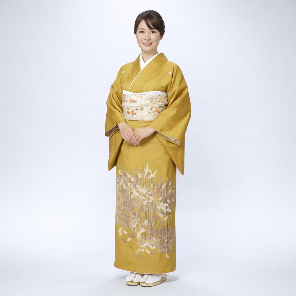【レンタル】 右近とくさ 色留袖 正絹 結婚式 親族用 フルセット（草履バック・着付け小物付き） 安心保証付き｜きものセレクト