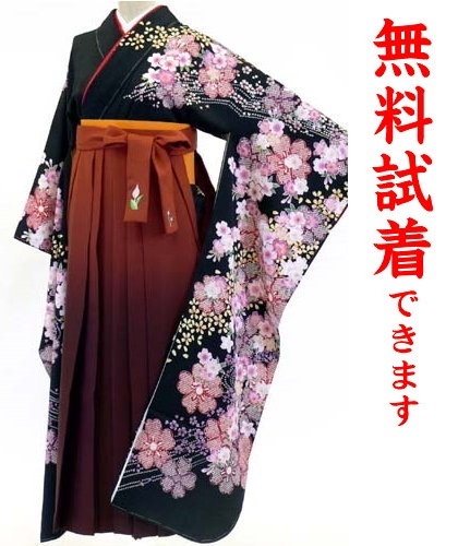 レンタル レンタル 対応身長158 169cm位 ヒップサイズ100 115cm位 和服 袴 無料試着で安心レンタル ｌ ５１２番 無料試着で安心レンタル 袴 フルセットレンタル 往復送料無料 無料試着 髪飾り無料セット 女性用 袴レンタル レンタル袴 卒業式 卒業袴