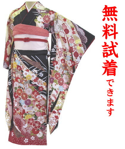 無料試着で安心レンタル 往復送料無料 試着可能 着物セット 対応身長148 160cm位 往復送料無料 振り袖 フルセットレンタル レンタル 結婚式 振袖 ｍ ３３５番 結婚式 きものワールド 振袖 Hum レンタル振袖 振袖レンタル
