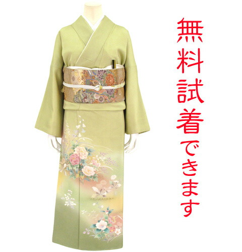 レンタル フルセットレンタル 身長155 169cm位 色留袖レンタル レンタル 着物セット 結婚式 色留袖 正絹 髪飾り 往復送料無料 往復送料無料 無料試着で安心レンタル ７６１番 色留袖 試着ｏｋ 一つ紋 髪飾り かんざし フリーサイズ Irf きものワールド