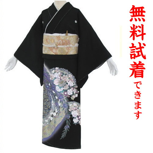 往復送料無料 2泊3日 レンタル 黒留袖 レンタル Lサイズ No.1900 087-3000.jpg