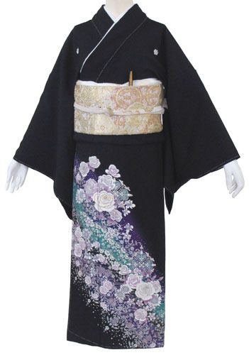 【試着無料】【黒留袖 レンタル】２２４０番　フルセットレンタル 往復送料無料 試着ＯＫ かんざし 髪飾り レンタル 留袖 留袖レンタル レンタル留袖 黒留袖 フリーサイズ 【kuf】｜きものワールド 11,840円