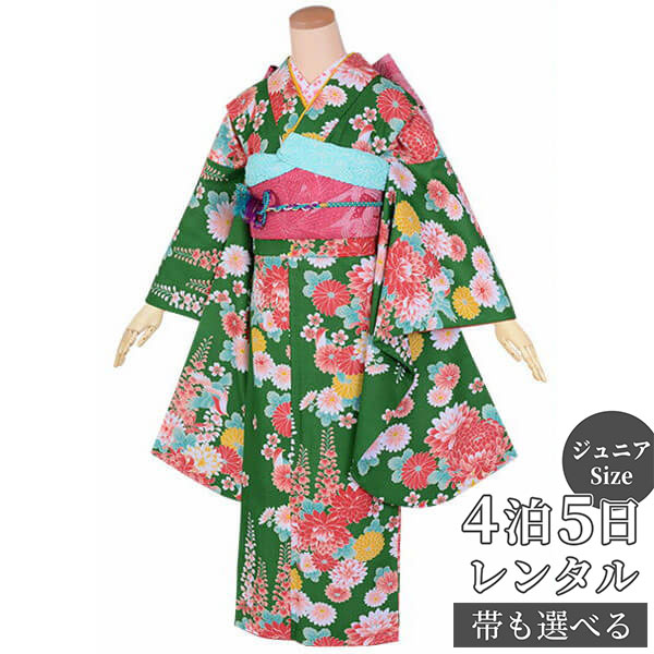 楽天市場】【レンタル】九重 ジュニア 振袖 レンタル フルセット