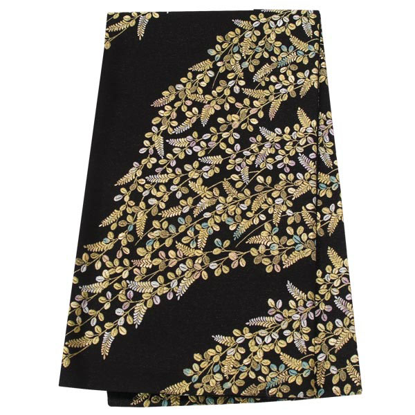 帯 レンタル 乙葉 訪問着用帯 黒 牡丹唐草 B1171 帯 レンタル 乙葉 訪問着用帯 黒 牡丹唐草 B1171