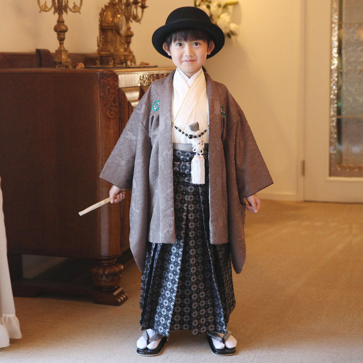 楽天市場 1 9月利用 七五三 5歳レンタル 七五三 着物 5歳 レンタル 七五三 着物 5歳 男の子 By050 おりびとー織美桐ー 五歳 茶金通し龍紋 黒織 5歳男の子 七五三着物 卒園式 袴 753着物 袴フルセット 子供 きもの 5才 五歳 七五三レンタル 京都着物レンタル夢館