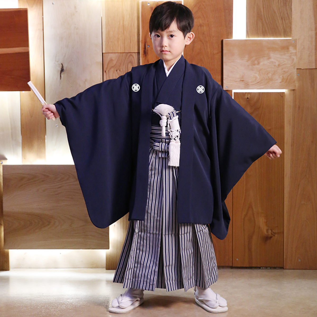 クリアランス最安価格 七五三 袴 5歳 男の子 着物 羽織袴 フルセット