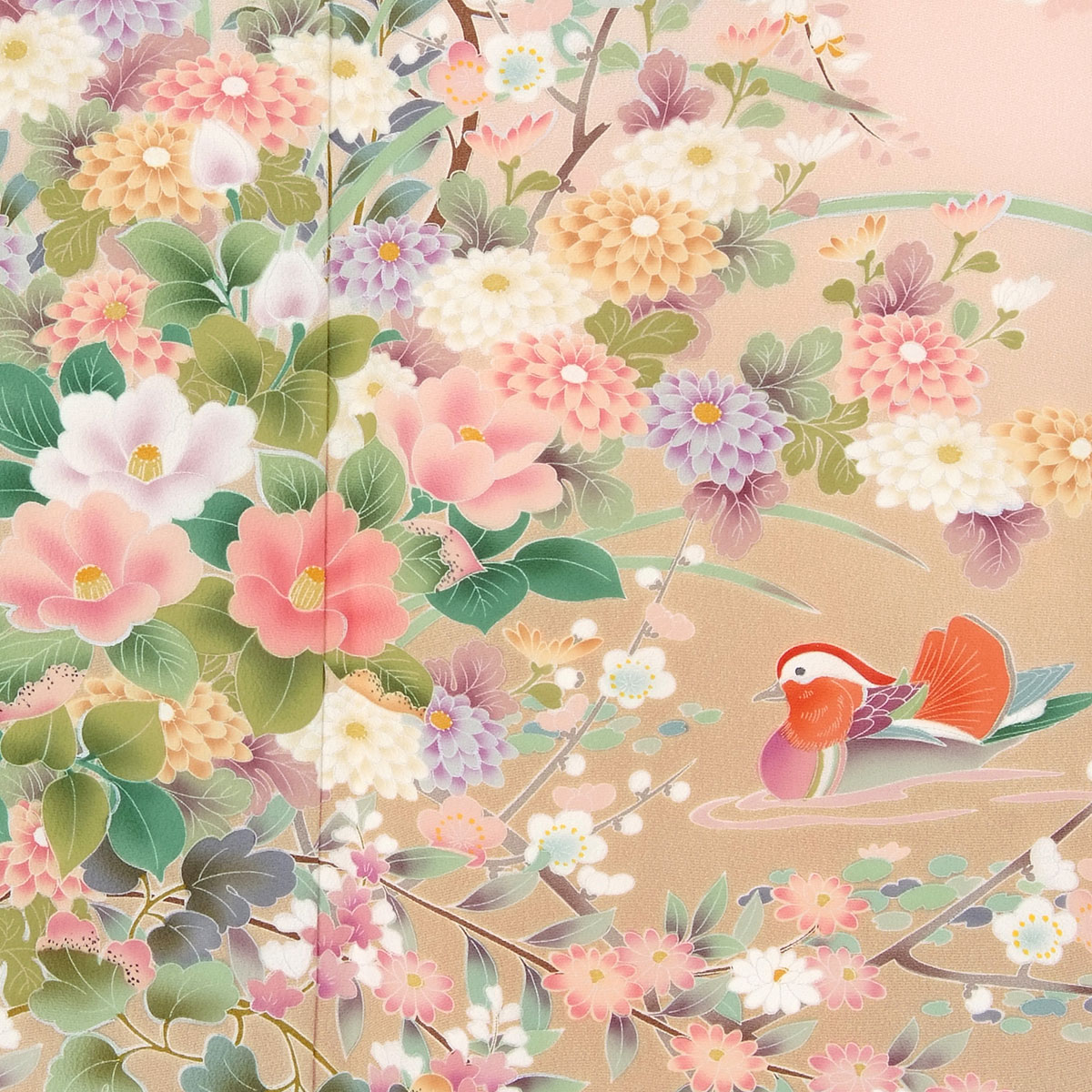 楽天市場 色留袖レンタル フルセット レンタル E267 ピンク 椿と菊に鴛鴦 E143 正絹 留袖 レンタル レンタル留袖 姉 妹 従姉妹 叔母 伯母 色留袖 結婚式 レンタル 留袖 ホテル 式場への配送ok 京都着物レンタル夢館