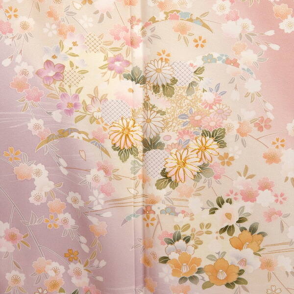訪問着 レンタル 着物レンタル レンタル着物 着物 訪問着レンタル H067 ピンクグラデーション 桜と花々 正絹 ホテル 式場への配送ok 入学式 入園式 お宮参り 結婚式 七五三 母 ママ 母親 着物 Deerfieldtwpportage Com