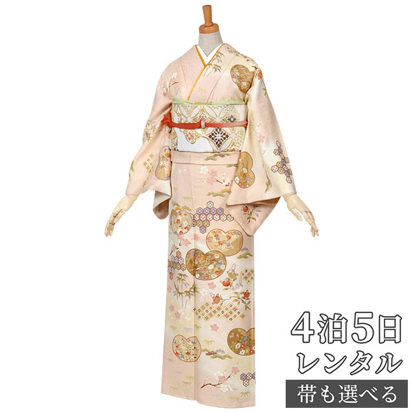 ＊めいちゃんまま様＊訪問着5点セット　赤系訪問着 楽天市場】訪問着 レンタル 着物レンタル レンタル着物 着物 訪問着