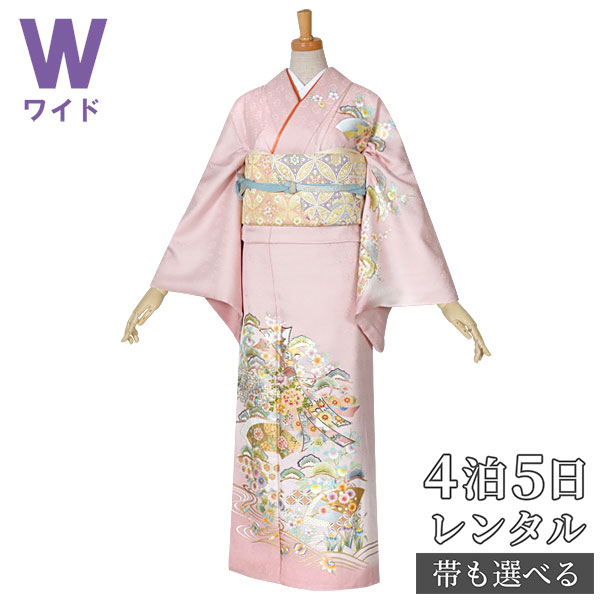 和服 訪問着 入学式 着物レンタル 七五三 レンタル着物 ピンク 束ね熨斗扇面に草花 レンタル 着物 着物 753 卒業式 結婚式 お宮参り 入学式 身長 150 160cm ワイドサイズ 訪問着 レンタル 着物レンタル レンタル着物 着物 訪問着レンタル H615 ピンク 束ね熨斗扇面に