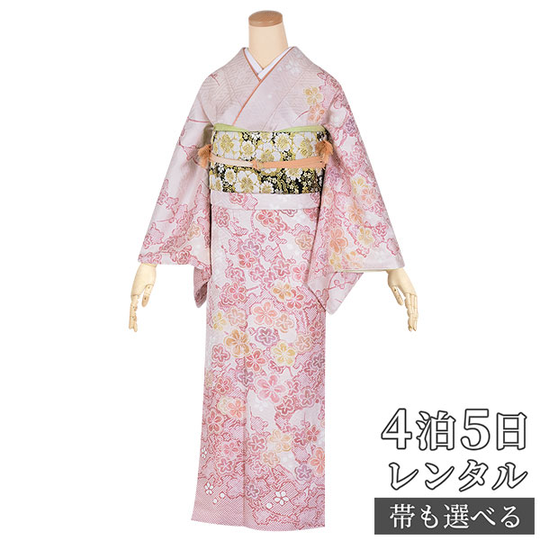 訪問着　フルセット　春待ちの梅景色　雀　梅　手書き　天満宮　着物　I3 楽天市場】【新古品】 訪問着 着物 正絹 袷 ペールグレー地 花古典 梅