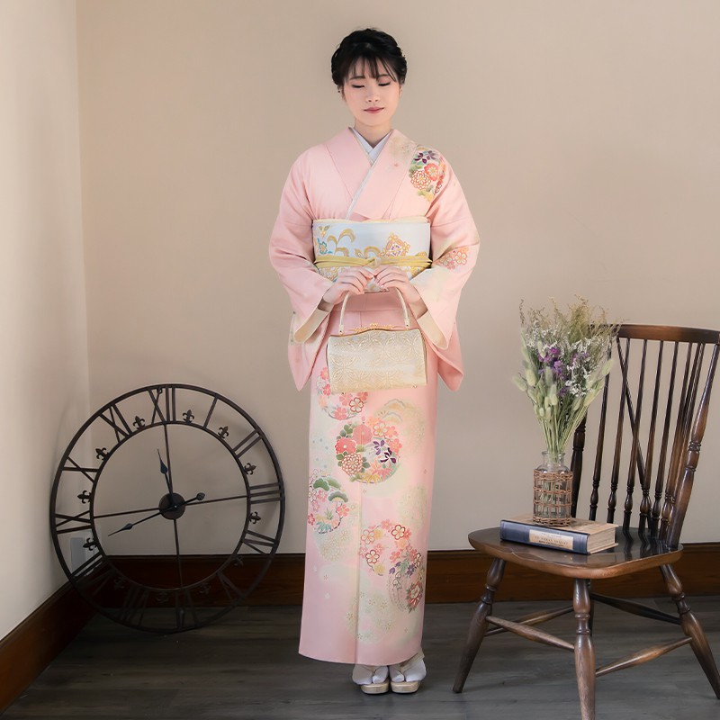 着物レンタル訪問着レンタル着物レンタル着物母和服レンタル着物七五三753 卒業式訪問着結婚式お宮参り入学式 身長 155 164cm 標準サイズ 訪問着レンタル着物レンタルレンタル着物着物訪問着レンタルジャパンスタイル H771 ピンク雲取に花の丸