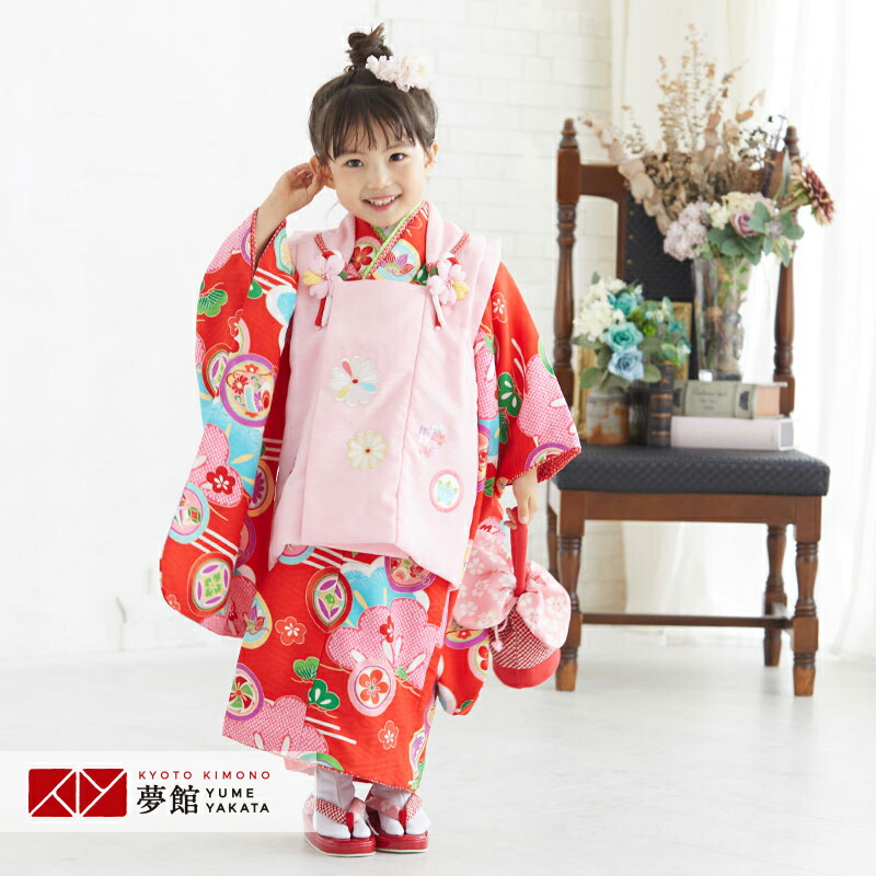 着物 753 着物セット 七五三 レンタル 女の子 3歳 女児 被布 七五三レンタル 七五三 3歳 セット 三歳女児 七五三 被布 被布コート 子供 お祝い着 正月 3歳 3才 きものレンタル 新品足袋プレゼント 往復送料無料 レンタル 七五三 着物 3歳 レンタル 三歳 K078