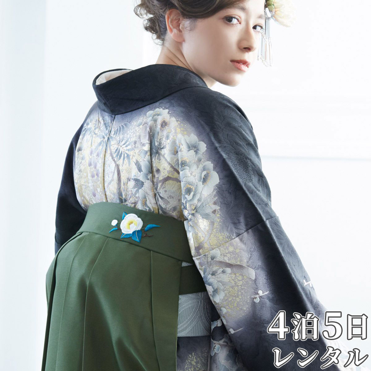 楽天市場】【レンタル】(単品)：PP218-LW [黒×後ろ椿刺繍(W15