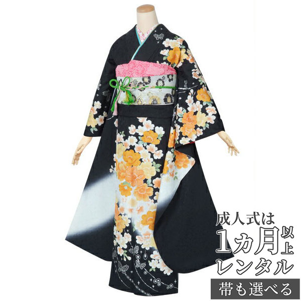 振袖フルセット　振袖　桜柄総絞り振袖　クロコ袋帯　成人式 r534.jpg
