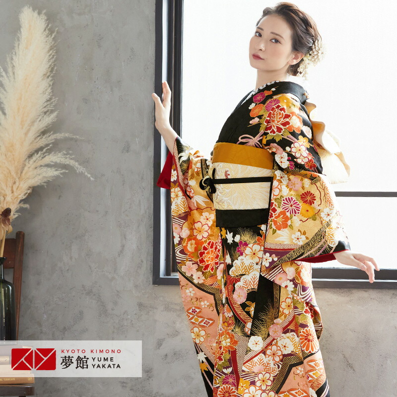 振袖　成人式　セット 正統派古典柄振袖 吉澤織物/最高級金彩手描友禅 白/ピンク 菊柄/貝桶柄