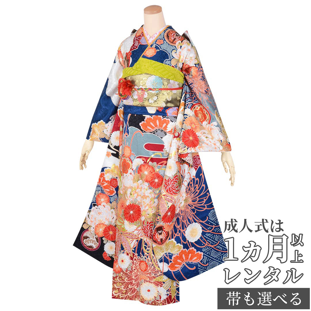 楽天市場】【成人式 振袖 レンタル】RS226赤 鶴と牡丹 きもの
