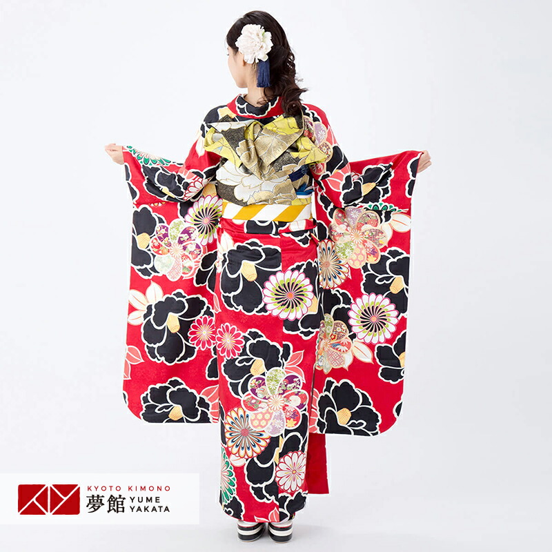 楽天市場】【成人式 振袖 レンタル】RS1808 正絹 白 椿尽しフルセット