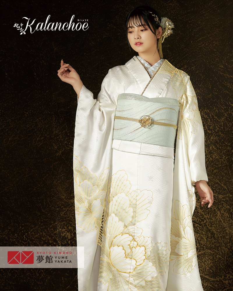399金彩クリーム　花籠【正絹振袖7点フルセット】成人式卒業式結婚式 楽天市場】【成人式 振袖 レンタル】RS1336 正絹 紫 牡丹と