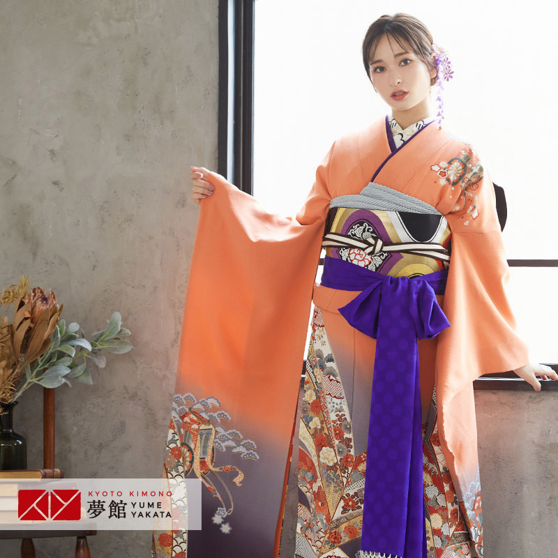 訪問着　フルセット　正絹　着物　松　梅　波　金彩加工　紗綾形地紋　G4 訪問着・色無地 | 訪問着 | HADN006000