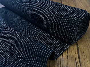 【お買い物マラソン開催★レビュー8500超 4.74】 久留米絣 反物 新品 反物 織物 kurume 木綿の着物 女性 レディース 着物 紬 民芸 手芸 洋服 バック ワンピース kimono5298 かすり 福岡県 藍 メンズ レディース