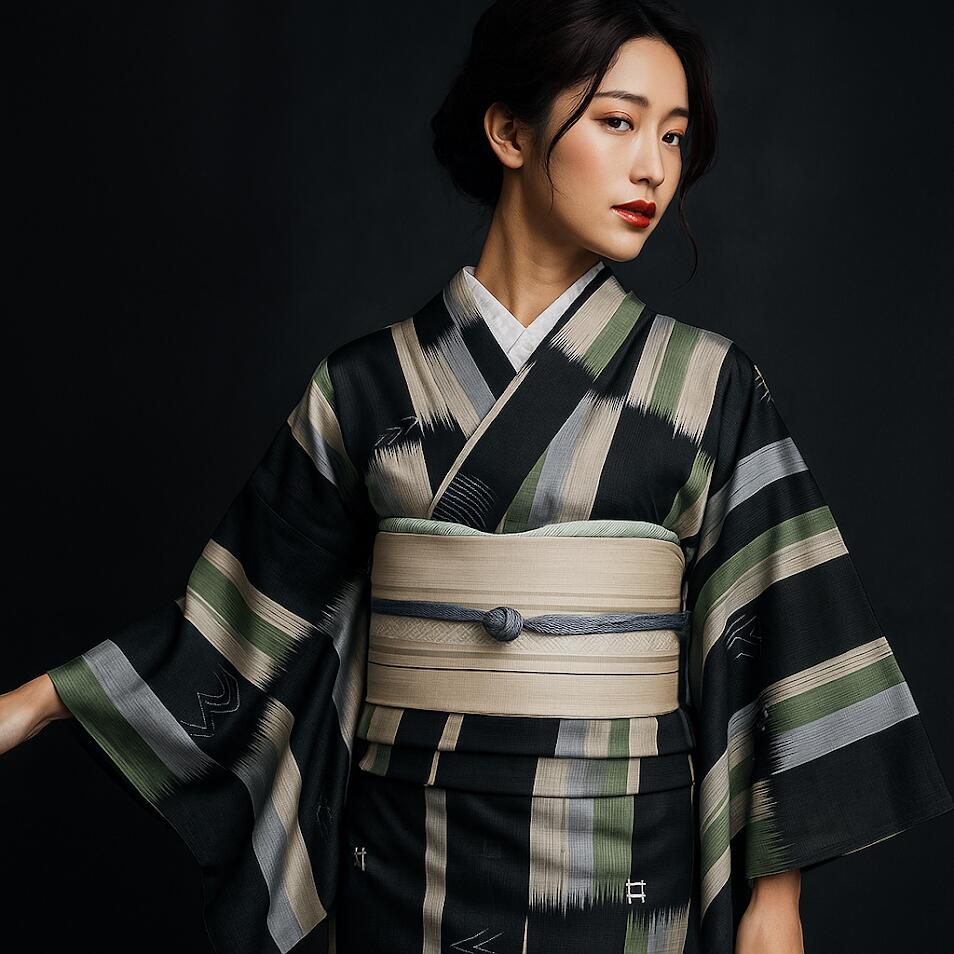☆単衣の着物☆ 手縫い☆ 楽天市場】高級お仕立て上がり着物単品【Shangri-la】鹿の子小紋