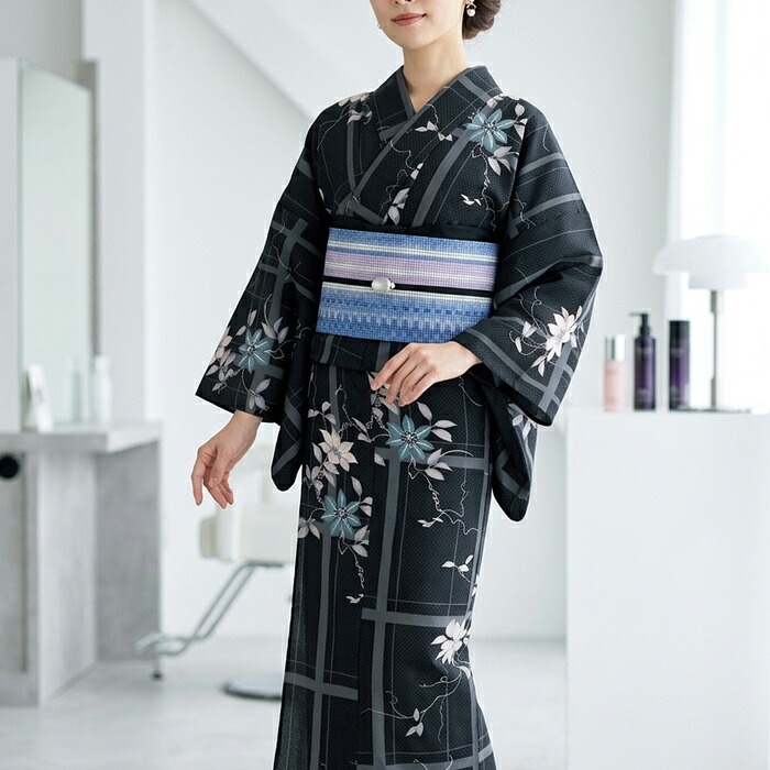【お買い物マラソン限定★エントリーでP最大12倍】 仕立て上がり着物 夏着物 浴衣 夏 夏の着物 撫松庵 セオアルファー 浴衣 ゆかた 洗える 洗濯できる|kimono5298