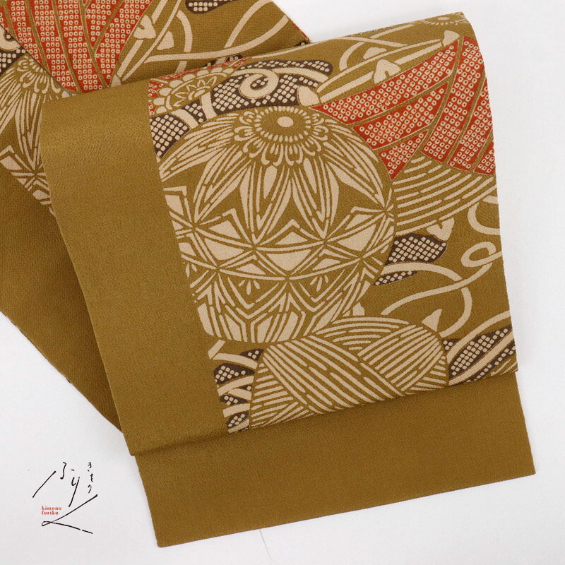 楽天市場】【中古】特選 名古屋帯 麻混 ざっくり片寄せ格子柄