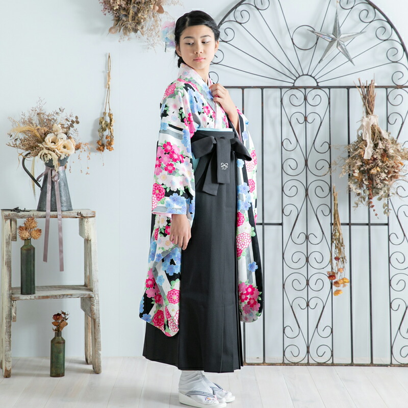 ポンポネットブランド 小学生袴 小学生用袴 スカート式袴 ジュニア卒業袴セット ジュニア袴 レトロ 小学生卒業袴セット 訪問着 レンタル 着物バッグ 卒業袴21点セット 卒業式服 往復送料無料 卒業式 ジュニア卒業袴セット きもの Re Syouhakama 0031 K