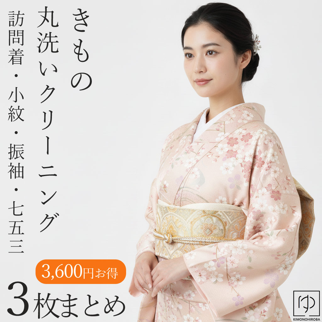 着物クリーニング 【3枚まとめ】丸洗い衣替え着物クリーニング着物丸洗いクリーニング無料お見積もり承りますきものクリーニング着物メンテナンスきものおなおし修繕修復加工着物きもの和服わふくcleaning01-3クーポン使用不可 12,038円