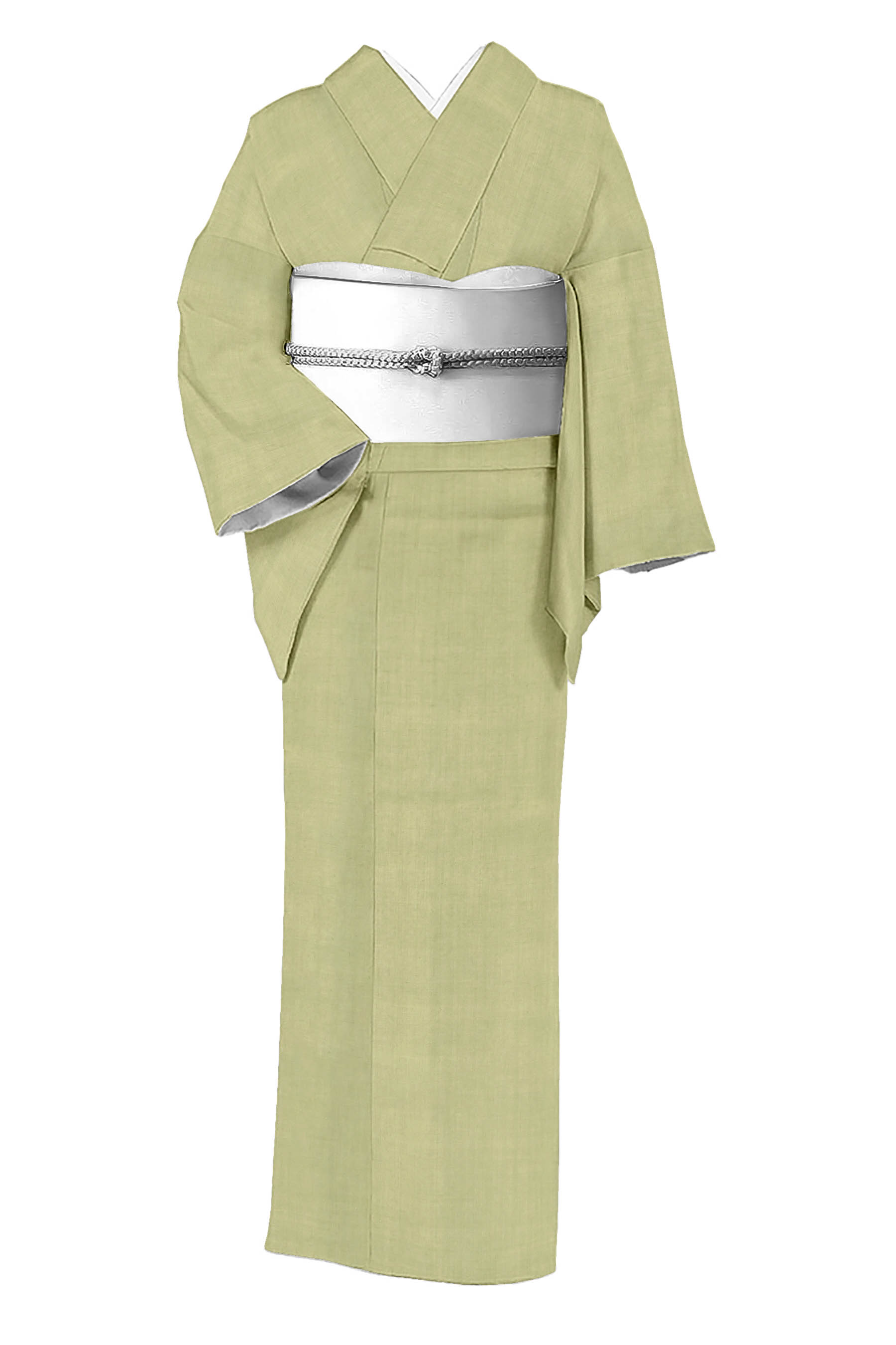 Fraise 　K0572 単衣 美品 重要無形文化財 結城紬 正絹 無地 Fraise 様専用 K0572 単衣 美品 重要無形文化財 結城紬 正絹 無地