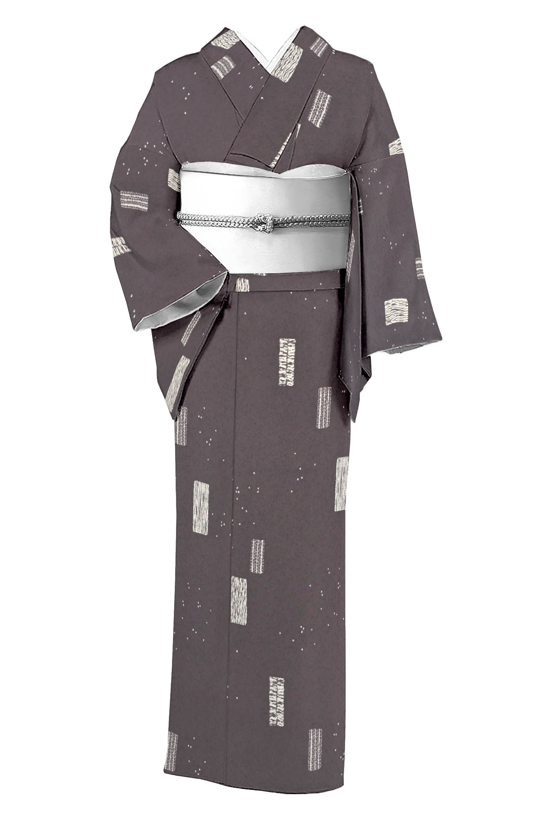 【20％OFFクーポン券客体】【京の染匠】 特選絞り染め小紋 ≪お仕立てもの売り上げ金・中古美品≫ 「仕立てもの〆短冊」 今めかしいな塗り付けるで装う余暇活動のきもの！ 身たけ157 裄64